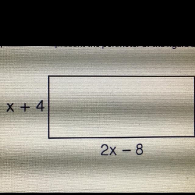 18. Write an expression to represent the perimeter of the figure below.-example-1