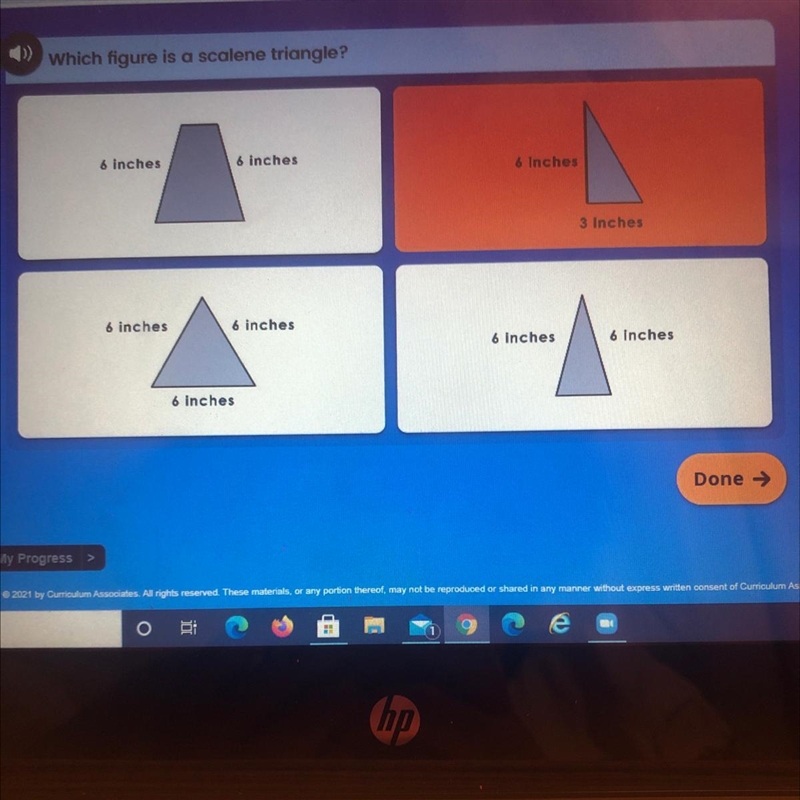 Which figure is a scalene triangle?-example-1