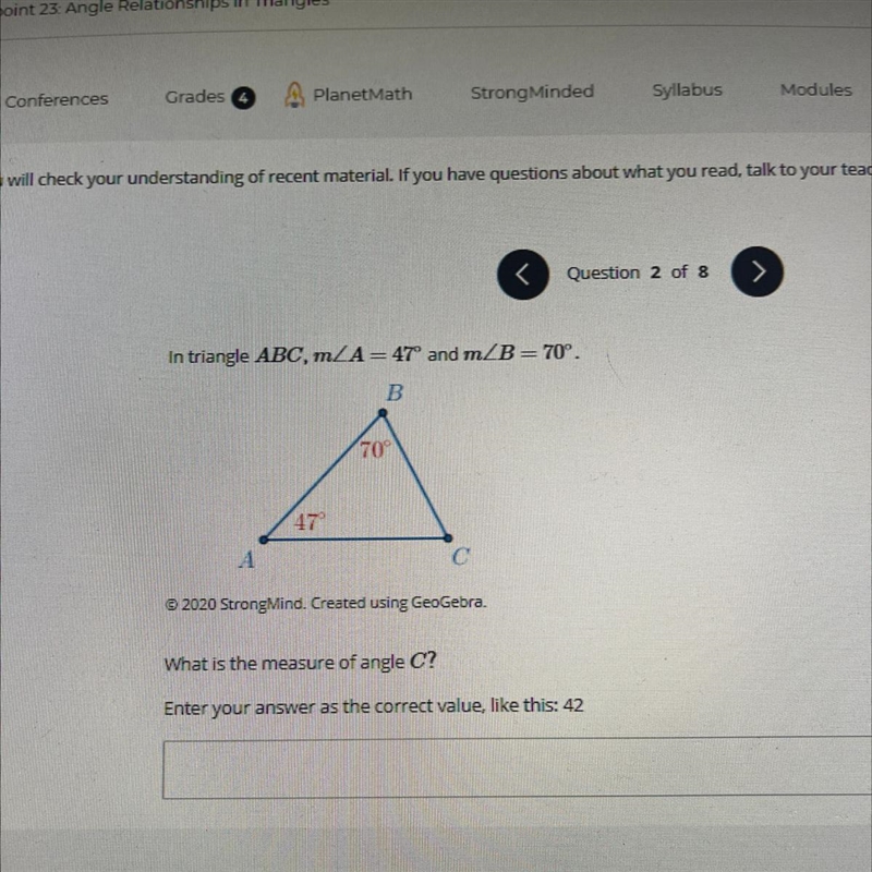 What is the measure angle of C? enter your answer like this: 42-example-1