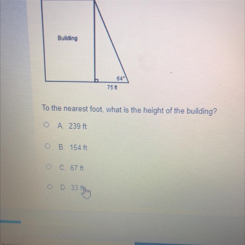 Quick!! The students in Mr. Collin's class used a surveyor's measuring device to find-example-1