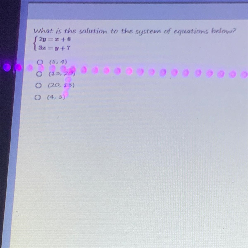 What is the solution to the system of equations below? Help-example-1