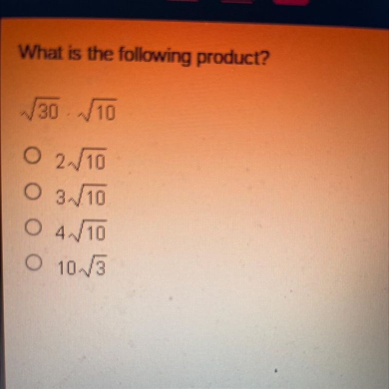 What is the following product?-example-1