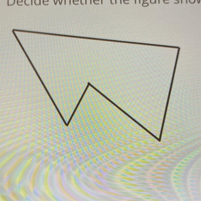 Decide whether the figure shown is a polygon?-example-1