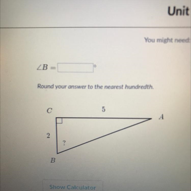 Please help me ZB Round your answer to the nearest hundredth. 5 2 ? B-example-1