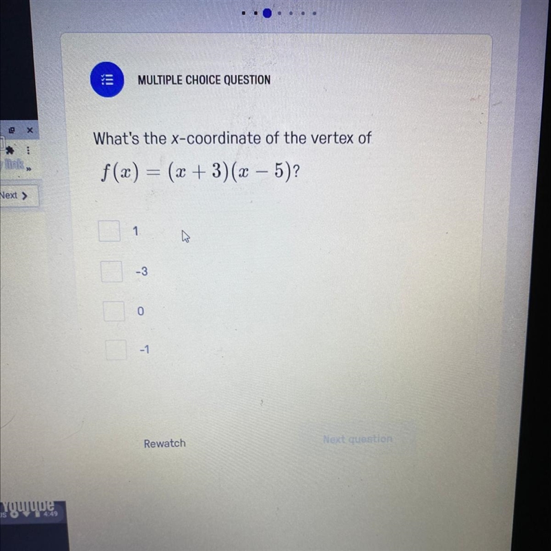 What’s the X coordinate of the vertex-example-1