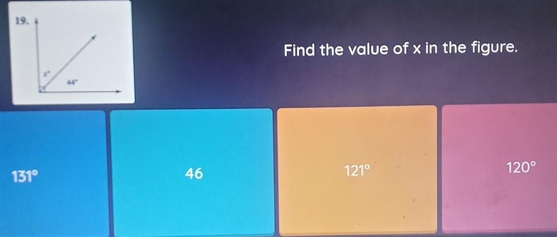 Find the value of x in the figure. ​-example-1