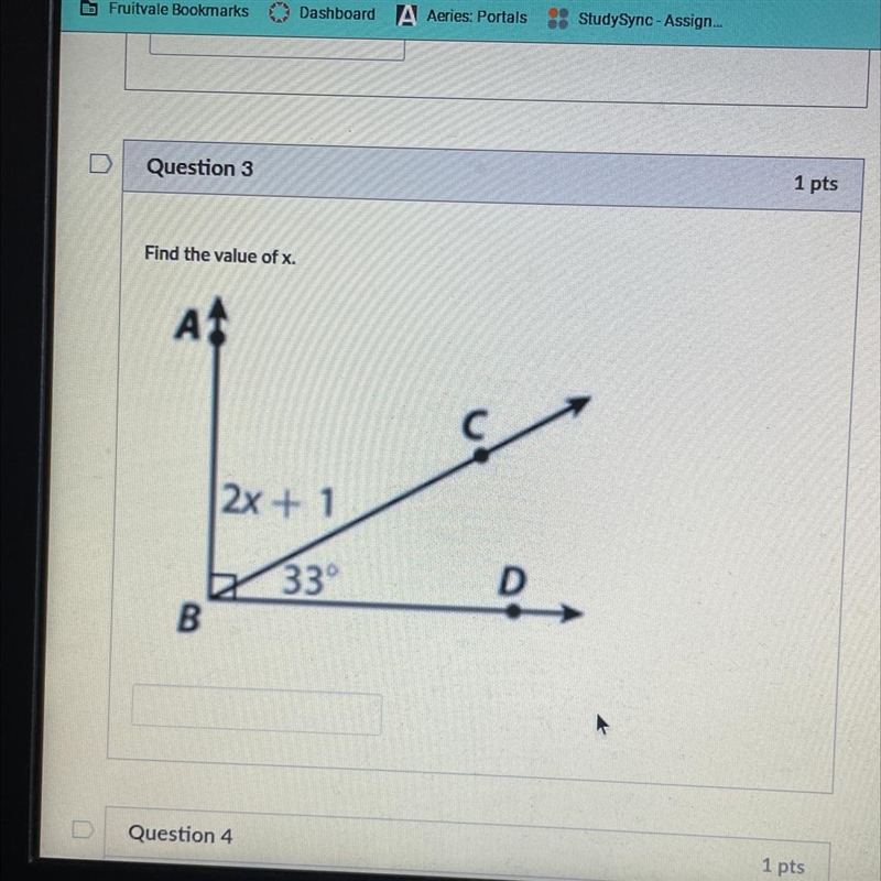 Find the value of x.l-example-1