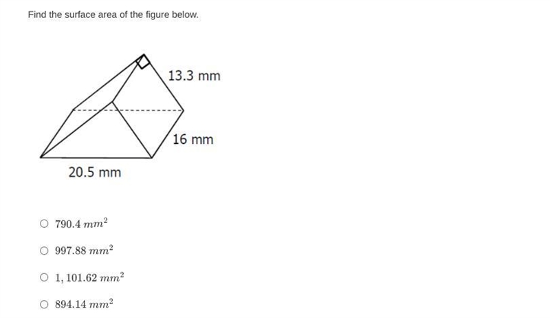 What is the surface area and volume of this shape?-example-1