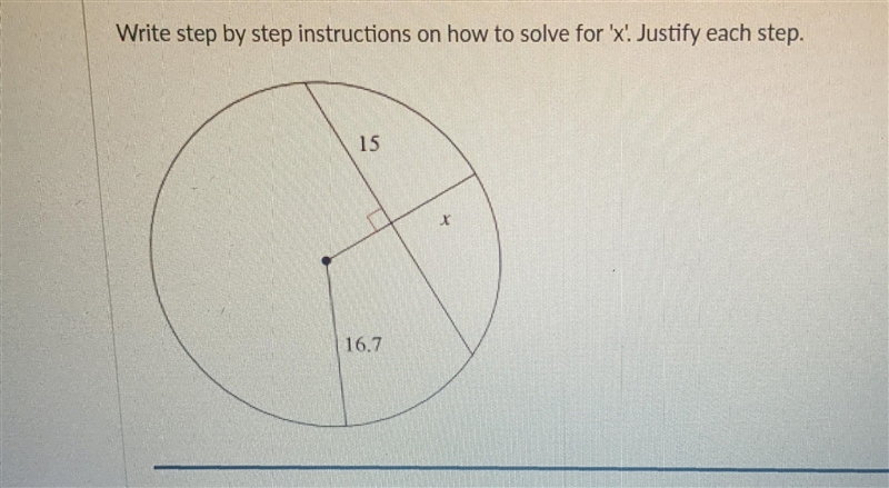 How can I solve x? I don't know if I should be looking for an angle or where to begin-example-1