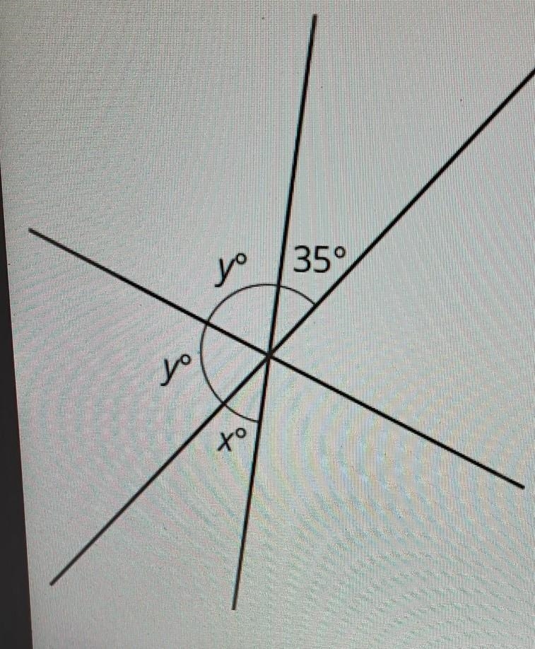 What are the values of x and y​-example-1