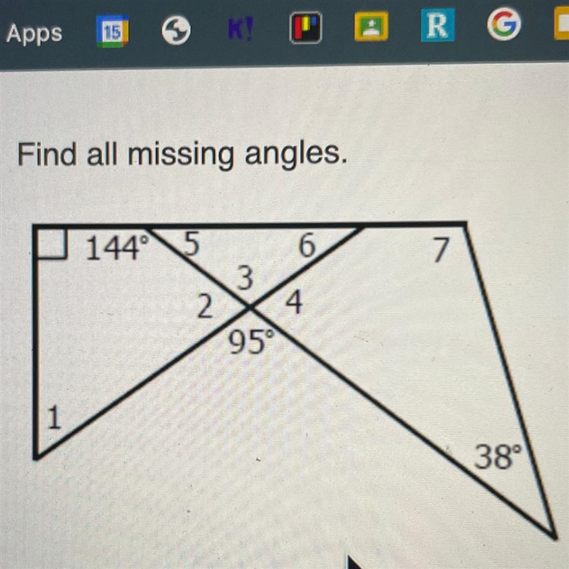 Find all missing angles.-example-1