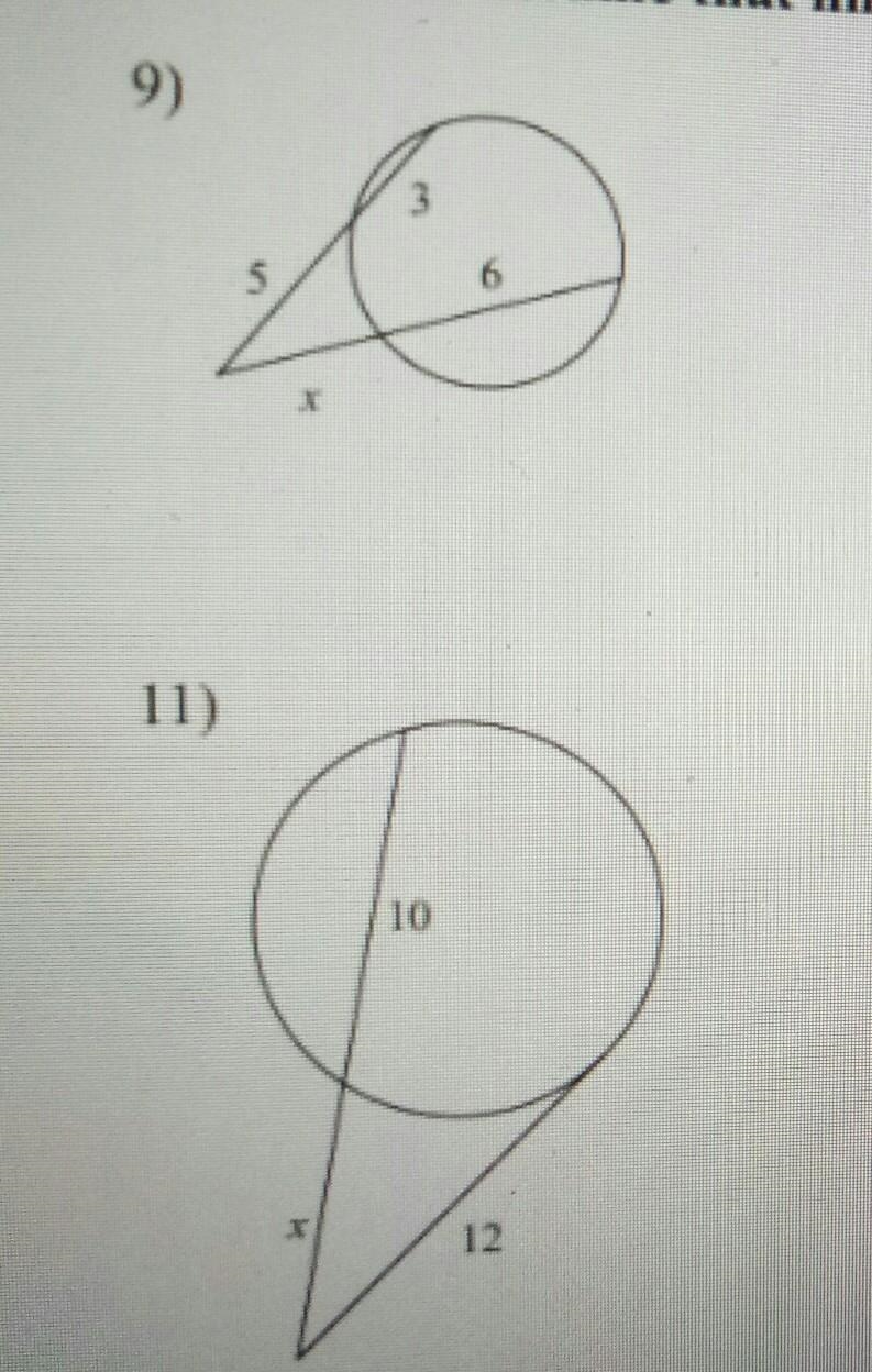 Solve for X. assume that lines Which appear tangent are tangent. ​-example-1