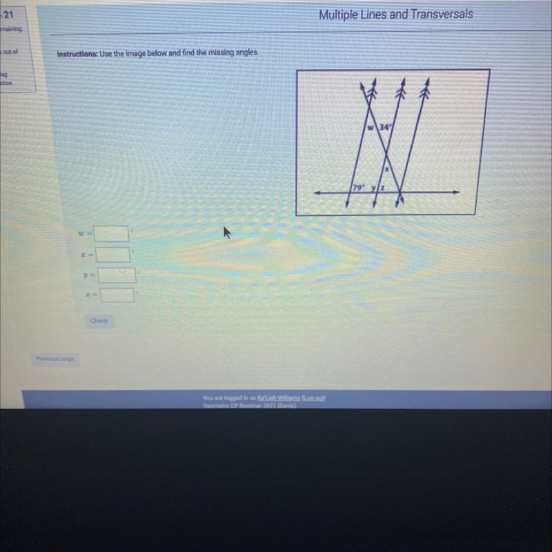 Use the image below and find the missing angles-example-1