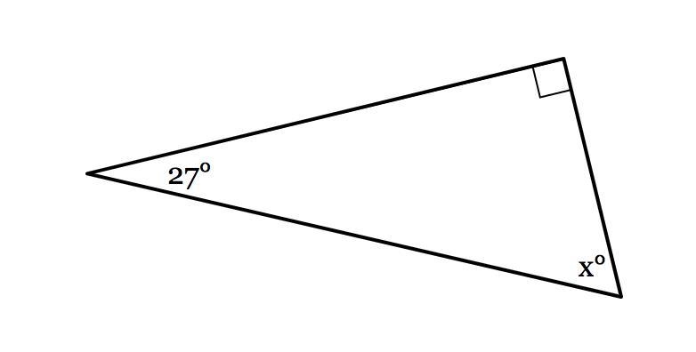 PLEASE HELP The measures of the angles of a triangle are shown in the figure below-example-1