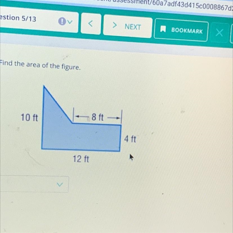 Find the area of the figure-example-1