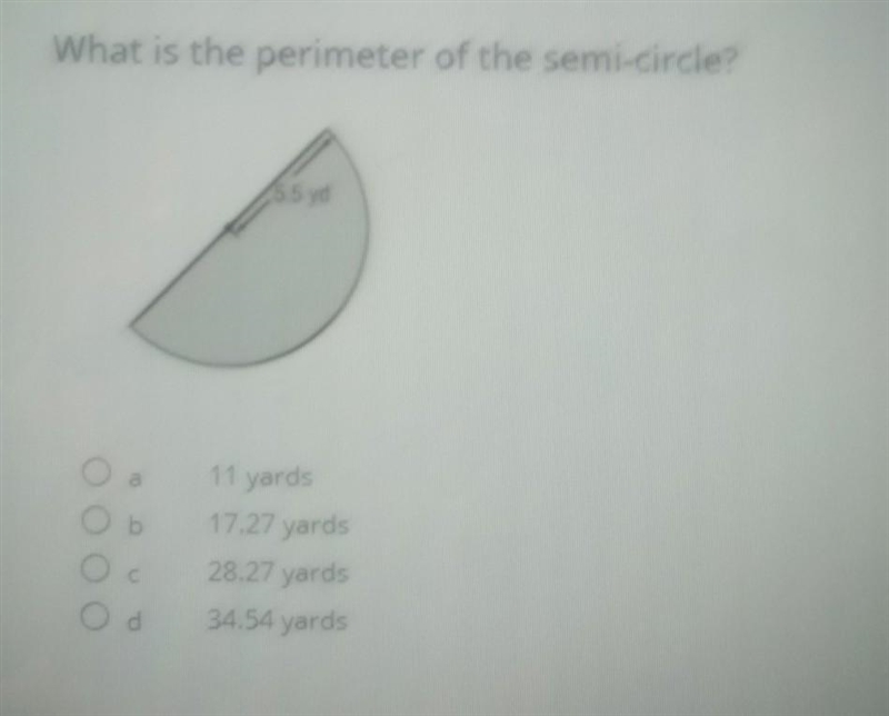 Please help me what is the premiter of the semi circle​-example-1