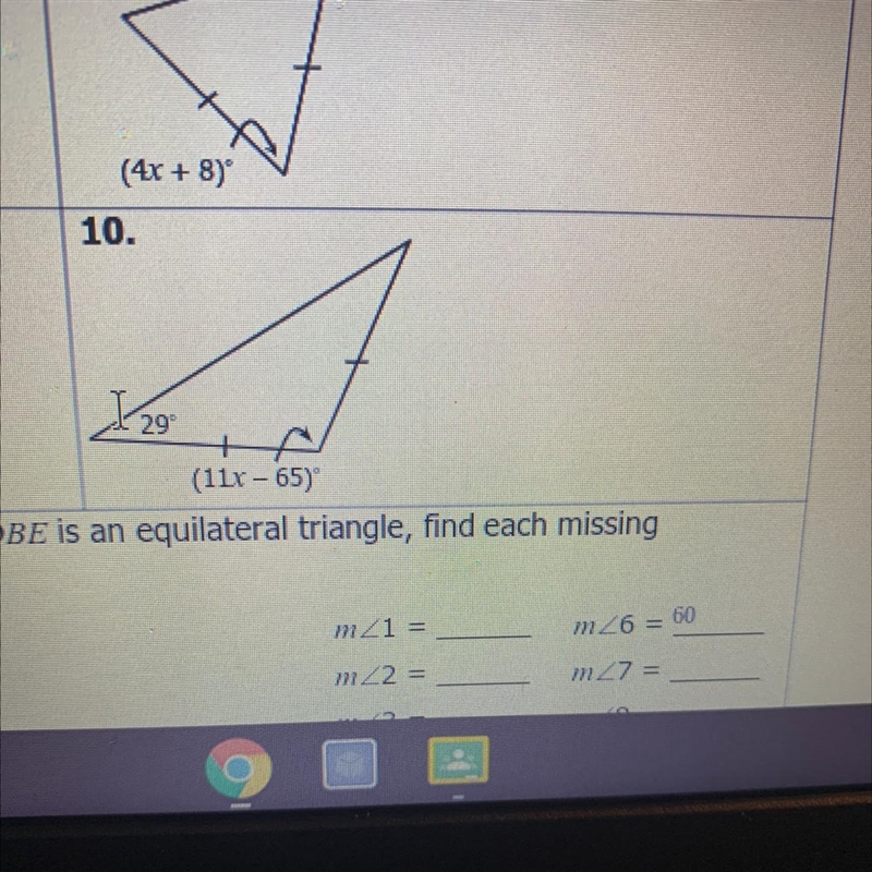 Find the value of each variable pls help for #10!!!-example-1