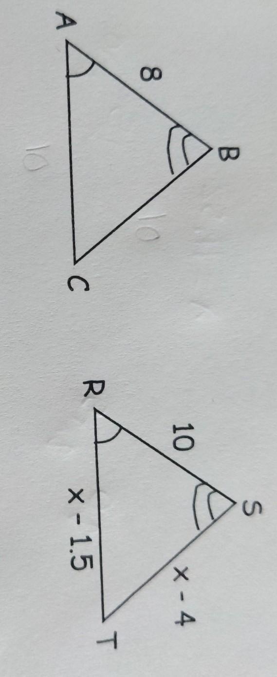 The 2 triangles are similar. if the perimeter of triangle abc is 28, find the value-example-1