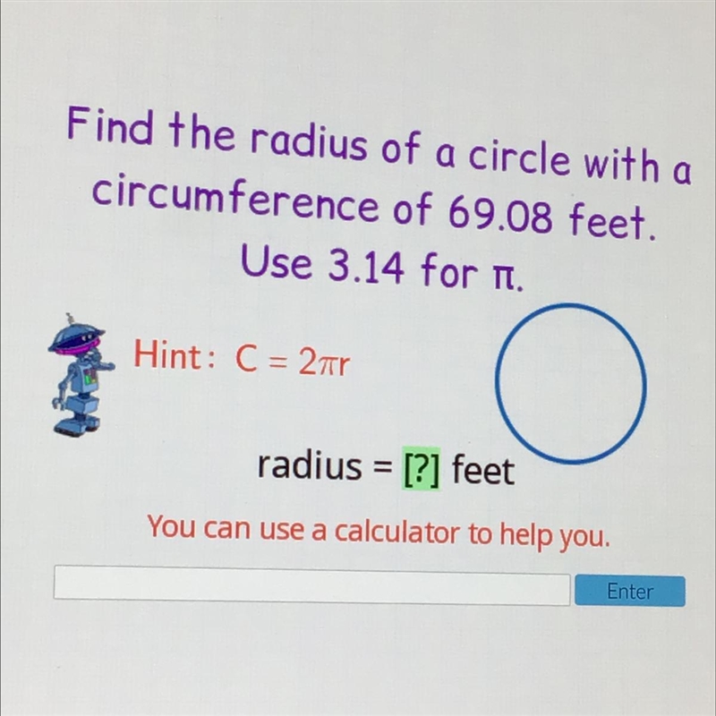 What radius help me ! Help !-example-1