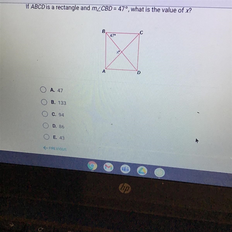 If ABCD is a rectangle and m-example-1