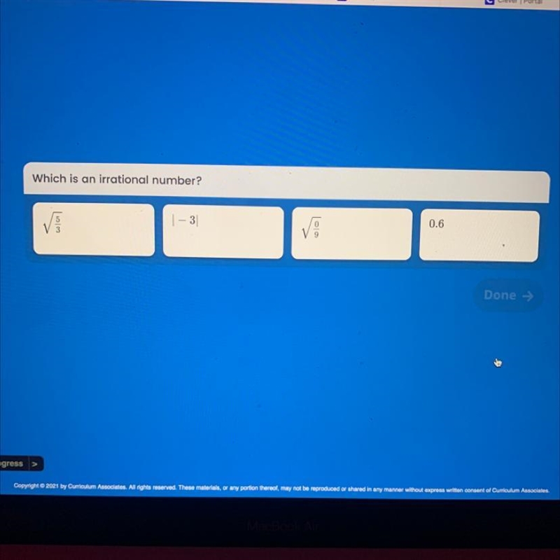 Which is an irrational number? HELP PLEASE-example-1