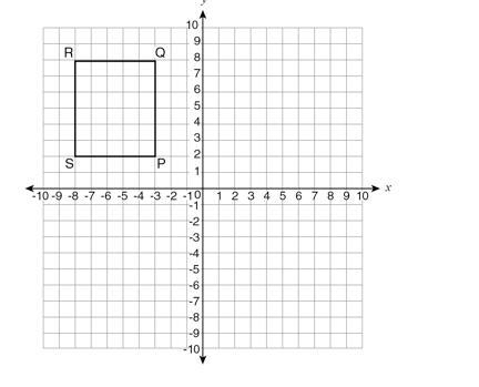 Jeylynn drew a quadrilateral on the coordinate grid shown below. If she reflects the-example-1