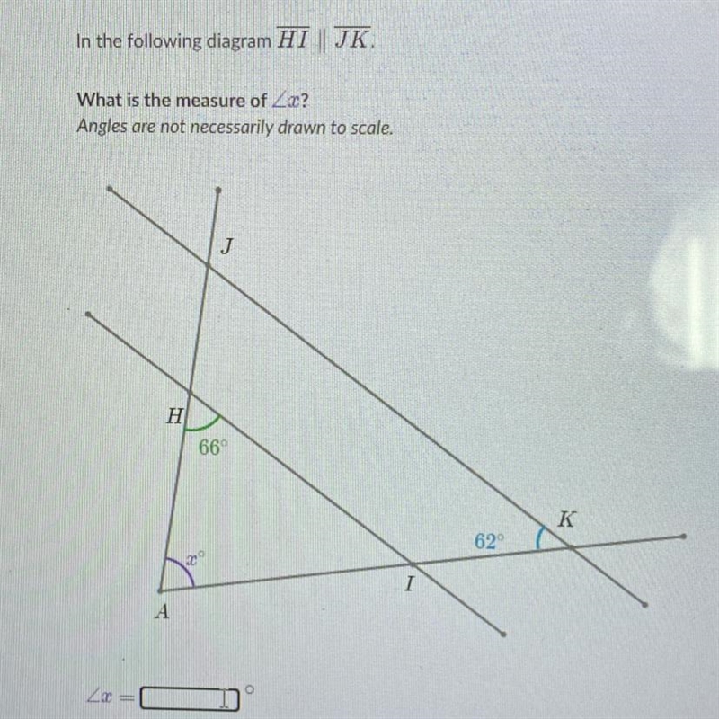 Can someone help me ? Finding angle measures using triangles (veiw image)-example-1