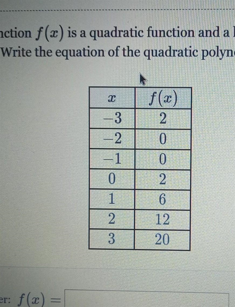 Write a quadratic equation could some please help asap​-example-1