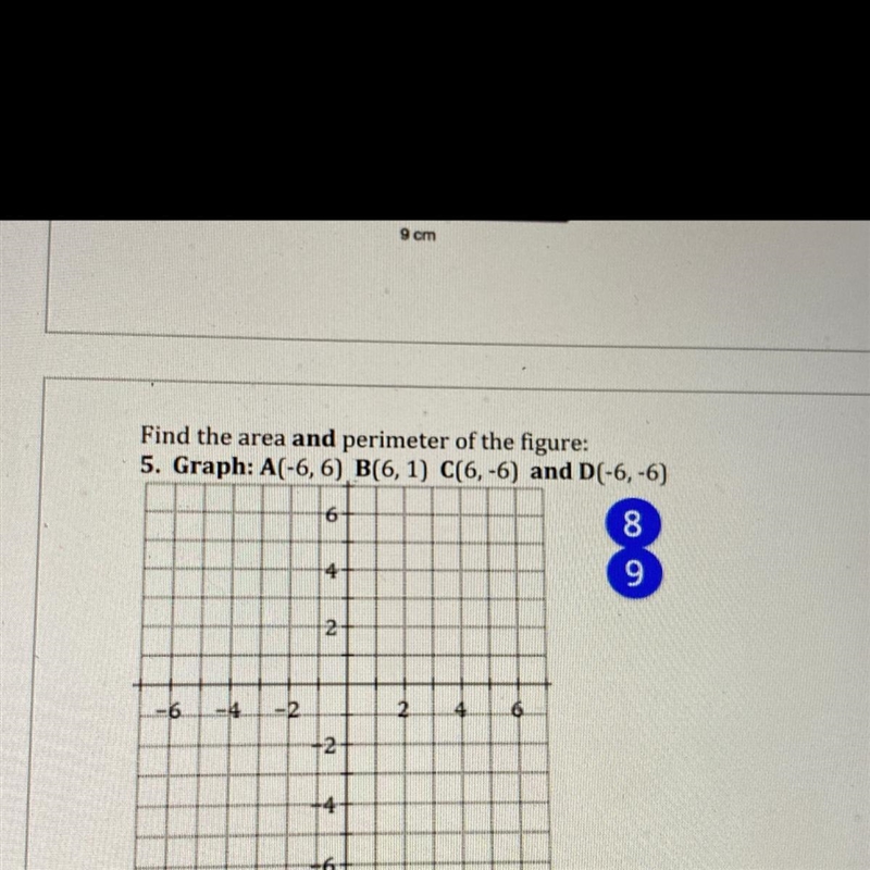 Find the area and perimeter. Stuck on this one need help-example-1