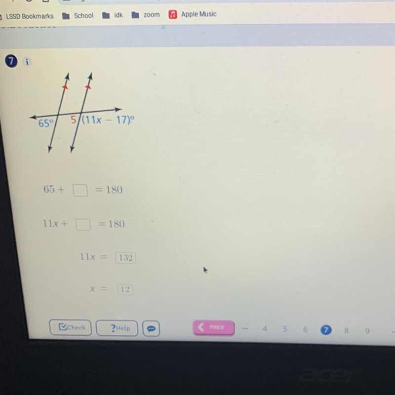 Complete the steps to find the value of x.-example-1