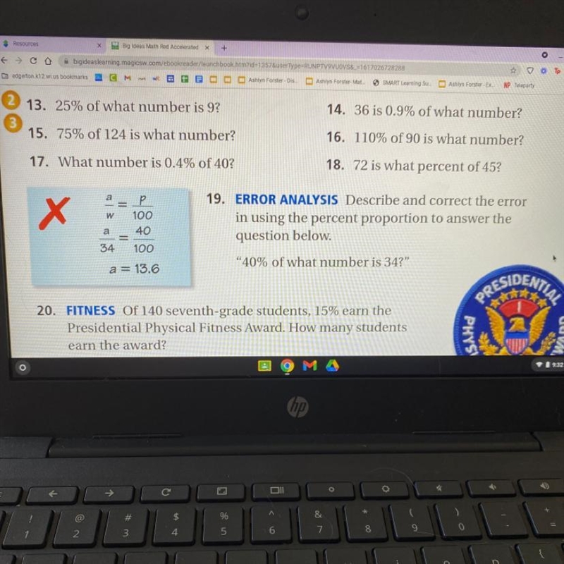 19. “40 of what number is 34” i need work-example-1