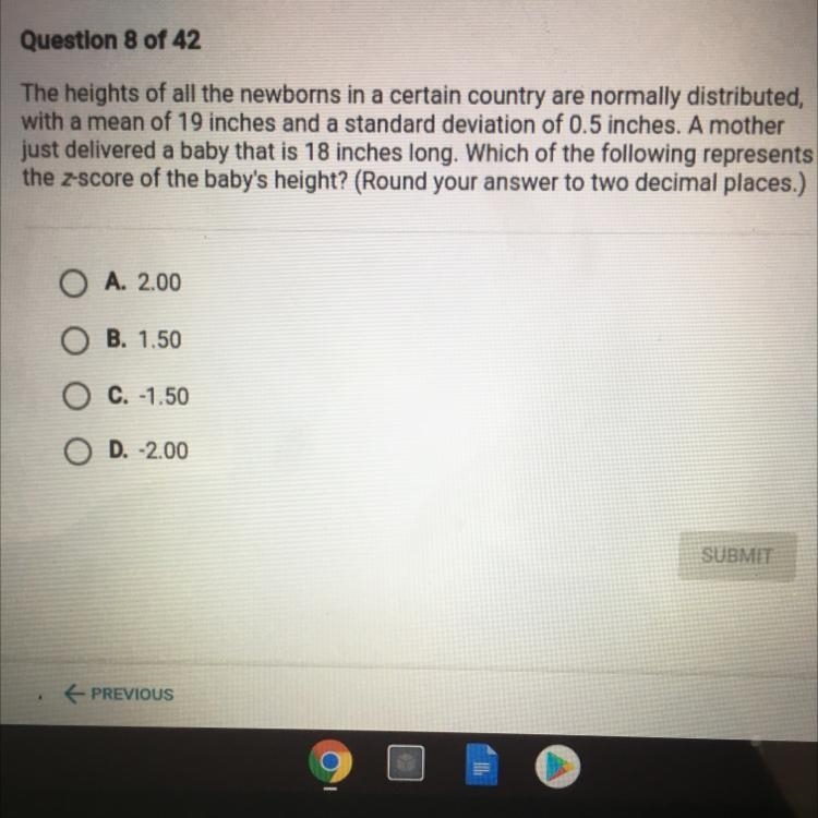 The heights of all the newborns in a certain country are normally distributed, with-example-1