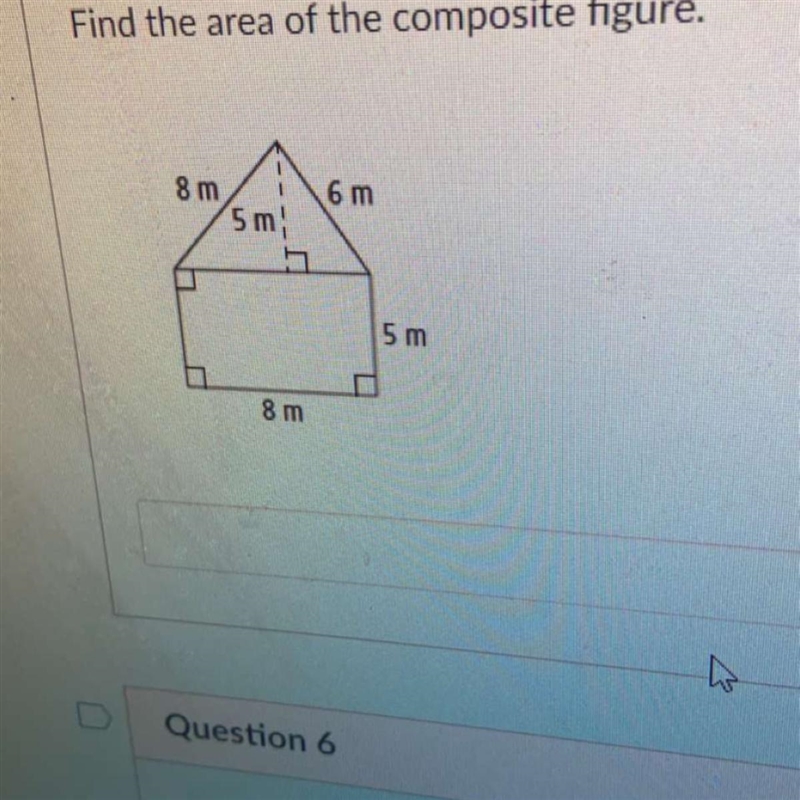 Find the area of the composite figure-example-1