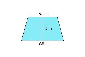 Identify the area of the trapezoid.-example-1