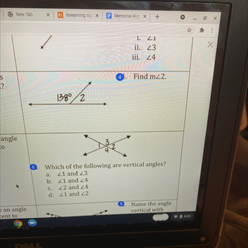 Help me find Number 4 find m<2?-example-1