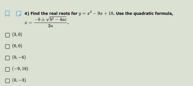 Find the real roots---------example-1