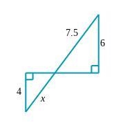 Find the length of x.-example-1