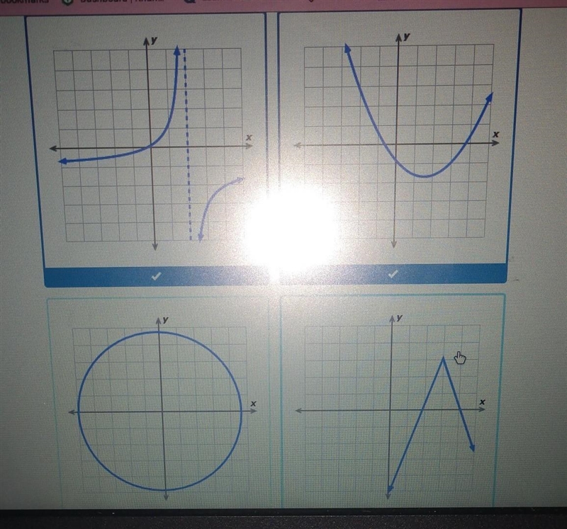 Which of these relations are functions? Select all that apply​-example-1