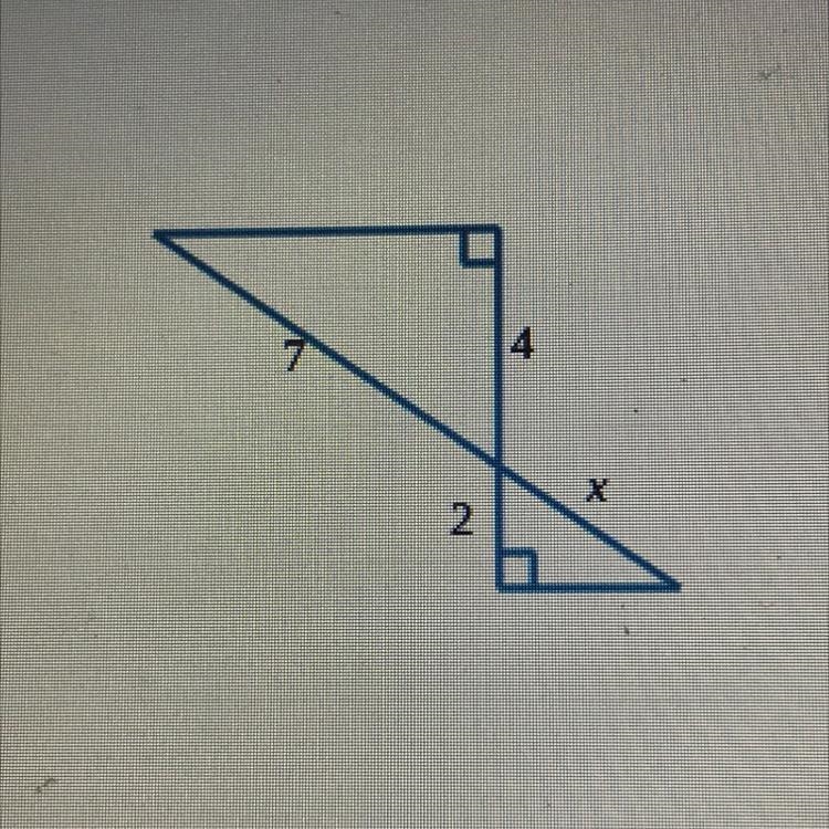 Find the length x. PLEASE HURRYYYY-example-1