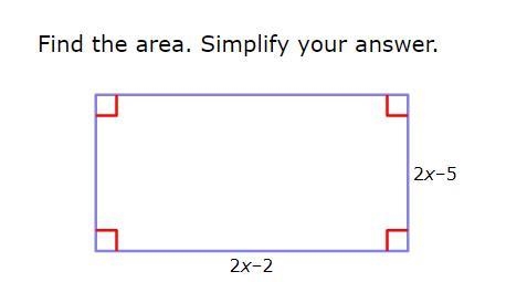 Help please! area of rectangles and squares.-example-1