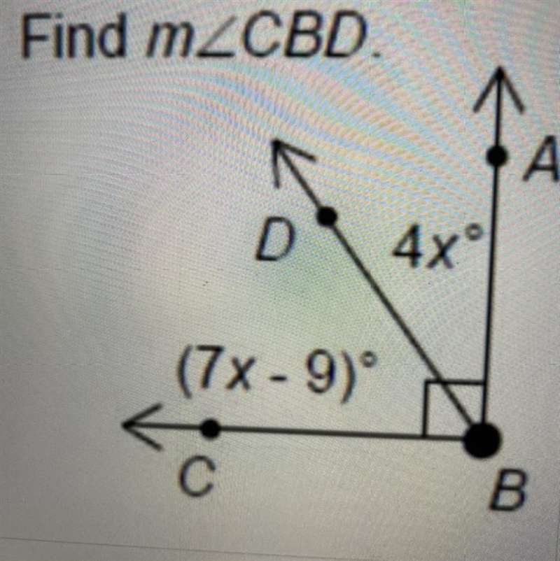 Solve for Use your value of x to find the measure of Please help!!!!-example-1