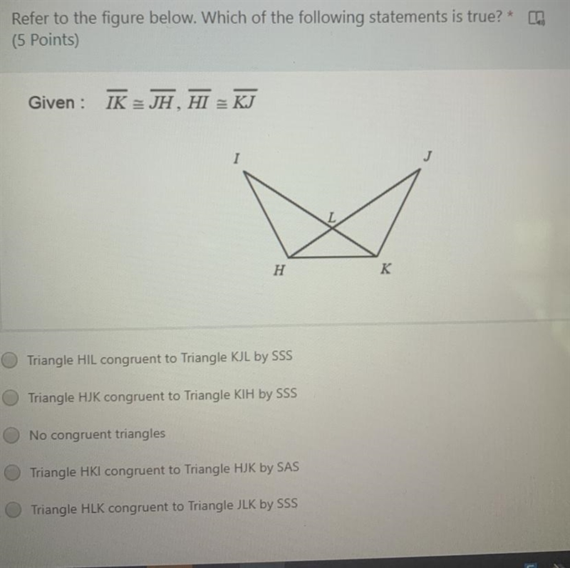 Refer to the figure below. Which of the following statements is true?-example-1