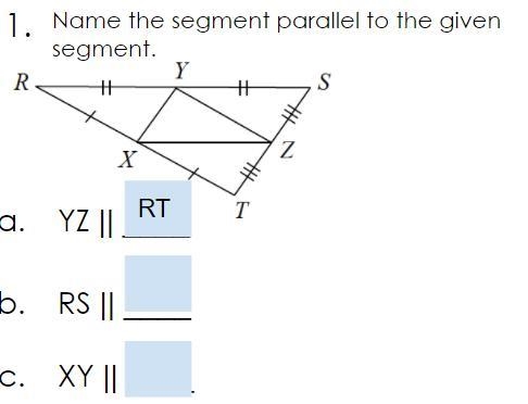 Please help. Name the segments parallel to the given segment :/-example-1