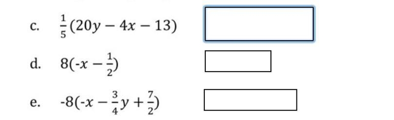 How can I put C, D, and E in distributive property?-example-1