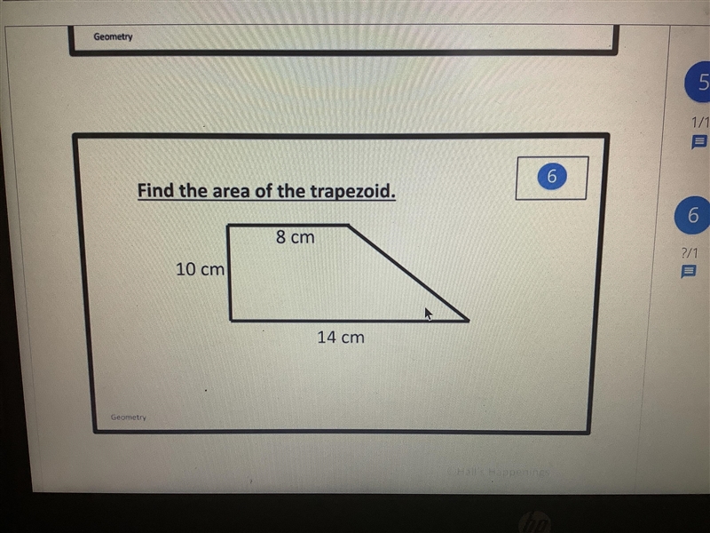 Find the area of a trapezoid. Help me pls for 13 points-example-1