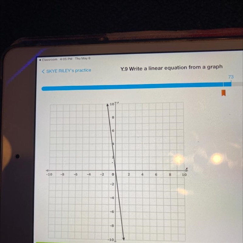 What’s the equation y= what ? pls help me!-example-1