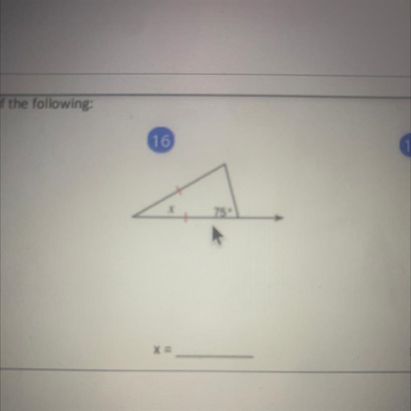 I need to find angle x-example-1