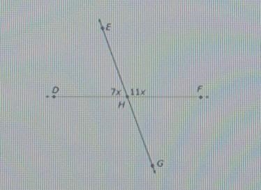 What is x and the measure of angle EHF ​-example-1