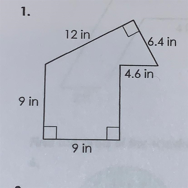 Find the perimeter and area of the shape.-example-1