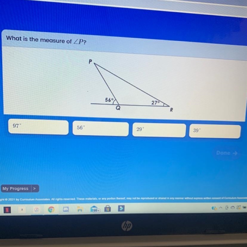 What is the the measure of-example-1